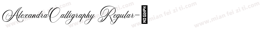 AlexandraCalligraphy Regular字体转换